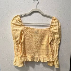 NWT yellow blouse